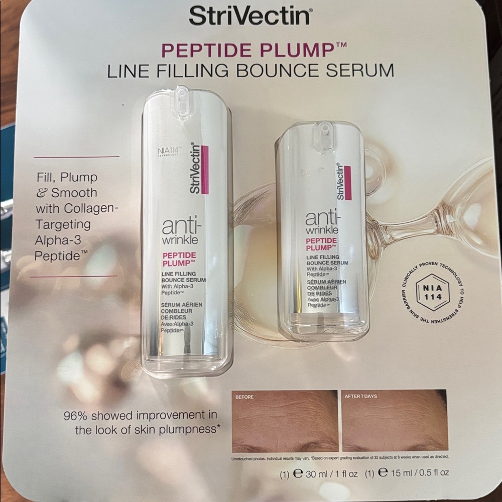 StriVectin Peptide Plump Line Filling Bounce Serum  new in pack